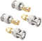 KUOQIY 4 Stücke BNC Stecker zu SMA Stecker Koax-Adapter, BNC zu SMA Anschluss, für WLAN Antennenverlängerungskabel