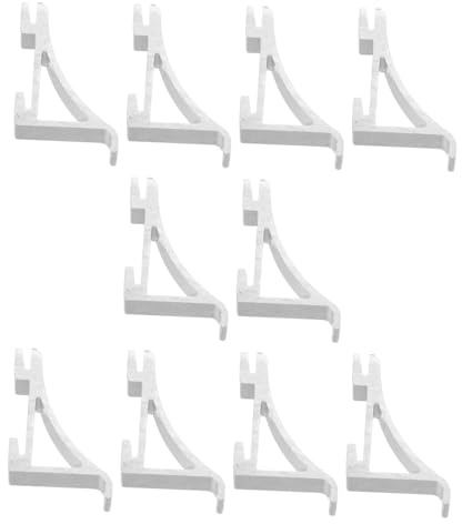 Kühlschrankregalhalterung 10 Stück Silber aus Aluminiumlegierung