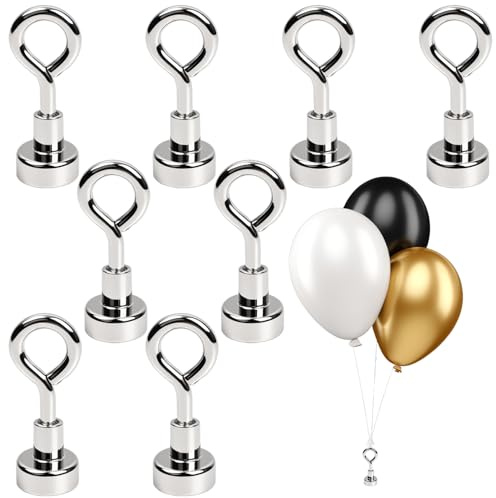 8 Magnetische Ballongewichte, Wiederverwendbare Helium-Ballongewichte für Tisch oder Boden bei Partys, Hochzeiten, Geburtstagen, Weihnachten, Halloween-Dekorationen
