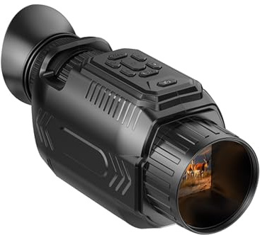 Bewinner Night Vision Monocular, 4K Digital Infrared Monocular Telescope with 28X Zoom, 64MP, 3600mAh Rechargeable Monoculars for Bird Watching Camping