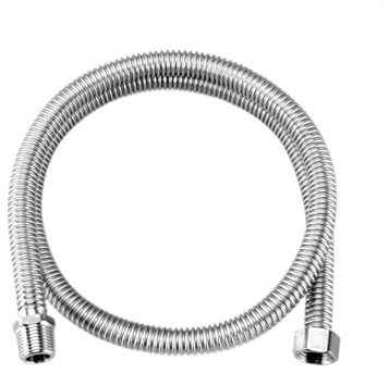 Flexo Ducha Manguera de ducha 10/20/30/40/50/60/80/100 cm, tubo extensión fuelle 1/2 y 3/4 con conector macho hembra, calentador agua acero inoxidable 304 A Prueba de Fugas(30cm,3l4 Inch)