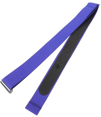 Sosoport Brustgurt Herzfrequenzmesser 110cm Verstellbar Silikon Ersatzband für Fitness Radfahren und Lauftraining Kompatibel für Sportmonitore Blau