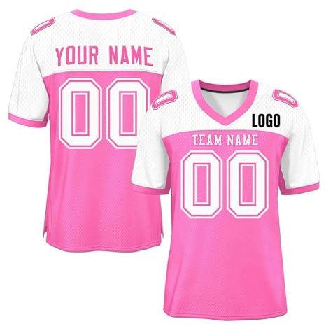 Personnalisable Maillot de Foot - T Shirt Personnalisé col Rond Personnalisable avec Nom Numéro Logo Imprimée Recto/Verso Lâche Chic Sport Maillot pour Match de Football