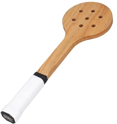 Naroote Racchetta da Tennis, Cucchiaio da Allenamento per Allenamento in Legno per Giocatori di Tennis, con Controllo Accurato per Tempi e Potenza dello Swing Migliorati