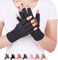DISUPPO Arthritis Handschuhe – Rheumatische Arthritis Kompressionshandschuhe für Schmerzlinderung, Gaming Tippen, Fingerlose Handschuhe für Männer und Frauen (Schwarz, M)