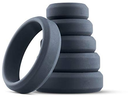 Boners 6-Teiliges Penisring Set, Cockringe für harte und lange Erektionen, Sexspielzeug für Männer in Geschenkbox (26, 33, 38, 45, 52, 57 mm)