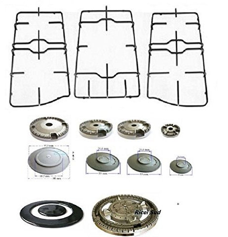 IL CAMPO FRANKE TREND SET COMPLETO 3 GRIGLIE + 5 FORNELLI CUCINA P 1559 /* 5960/5961 + 1 X 4 B 0 * 239 + B 0242 + 1 X 4 S 0** 237 ** + 1 S 0 * 234 *