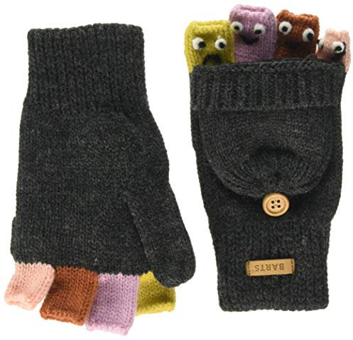 Barts Jungen Puppet Bumgloves Handschuhe, Grau (0019-DARK Heather 019L), 75 (Herstellergröße: 3)