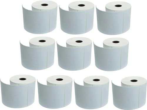 Double Dragon Premium Selbstklebende Thermoetiketten 100 x 150 mm (4 x 6) für Zebra- und MUNBYN-Drucker [10 Rollen - 5000 Etiketten]