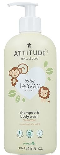 Champú y Gel bebés fragancia Nectar de Pera Attitude 473 ml