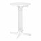 Royal Catering RC-BIS70FW Stehtisch rund klappbar Ø 70 cm weiß 110 cm hoch Bistrotisch Gastronomie
