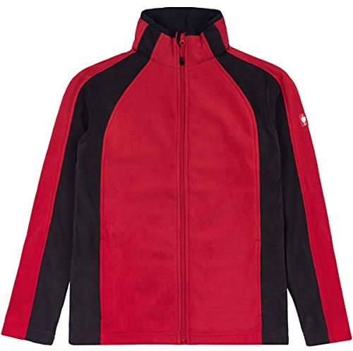 Engelbert Strauss Herren Fleecejacke Microfleece dryplexx inkl. gratis SHG Ohrstöpsel, Farbe:rot, Größe:XL