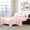 Home Essentials Parure de lit Double en Microfibre brossée Ultra Douce hypoallergénique Infroissable Rose poudré Double Face