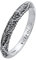 Kuzzoi Herrenring im gehämmerten Design, Bandring massiv (3 mm) breit in 925 Sterling Silber, Silberring schmal für den Mann, Ring für Männer, Bikerring, Ringgröße 60, 0605240721_60