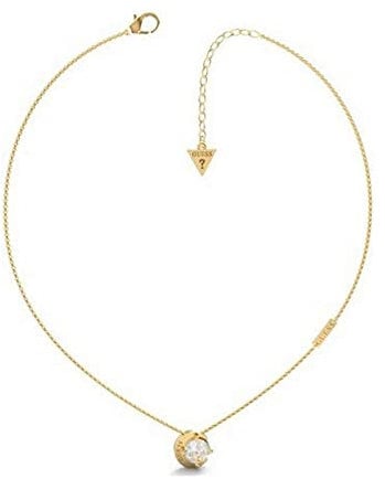 GUESS Damen-Halskette Mond – Moon Phase – vergoldeter Stahl – JUBN01190JWYG, legierter Stahl, Legierter Stahl