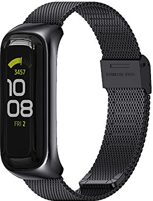 MIJOBS Galaxy Fit 2 Armband, Ersatzband für Galaxy Fit 2 Metallband Edelstahl Verstellbares Armband