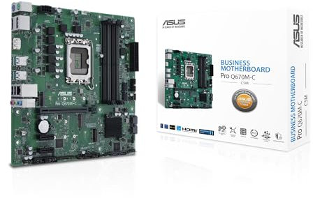 Asus PRO Q670M-C-CSM - Corporate Stable Model, Intel Q670, 1700, Micro ATX, 4 DDR5, HDMI, 2 DP, GB LAN, PCIe4, 2x M.2