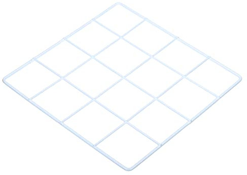 PATIKIL 8x8 Alambre Rejilla Panel, 1 Paquete Pared Rejilla Decorativos Paneles Tablero Foto Cuadros Expositor Decoración Colgante Organizador para Hogar Oficina, Blanco