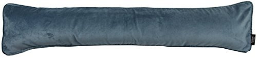 McAlister Textiles Matter Samt | Zugluftstopper mit Füllung | 18cm x 120cm in Petrolblau | wachbarer Deko Windstopper Kissen für Fenster, Türen im Designer Plüsch