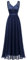 Gardenwed Abendkleider Elegant für Hochzeit Damen Kleider Cocktailkleid Spitzenkleid Festliche Kleider für Damen Ballkleid Navy L