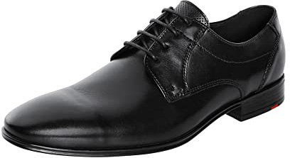 LLOYD Herren Schnürschuhe Osmond | Männer Businessschuhe | Derby | Normalweit | Leder | Schnuerschuhe | Schnuerer | Schnuerung, SCHWARZ, 46 EU / 11 UK