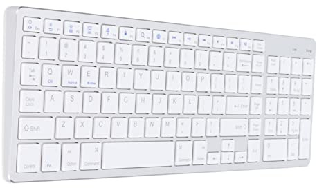 Goshyda Kabellose Tastatur, Tragbares, Ultradünnes Tablet-Handy mit 102 Tasten Kabellose -Tastatur für IOS/für OS/für Windows/für Android, V3.0