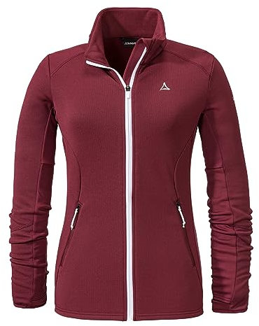 Schöffel Damen Fleece Jacket Lodron L Fleecejacke, Dark Burgundy, 36