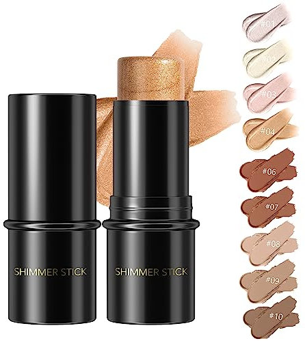 Highlighter Probuk Bronze Creme Highlighter Make Up Contouring Stick, Gesichts Highlighter für Langanhaltende Konturen Und Perfekte Abdeckung (05#)