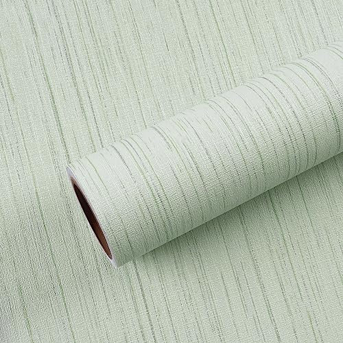 VEELIKE Papier Peint Toile d'herbe Vert Menthe 40 cm × 900 cm Papier Peint Adhesif Decoratif Chambre Papiers Peints Cuisine Lavable Mural Sticker Meuble Adhésif Salle de Bain Vinyle Adhesif Meuble