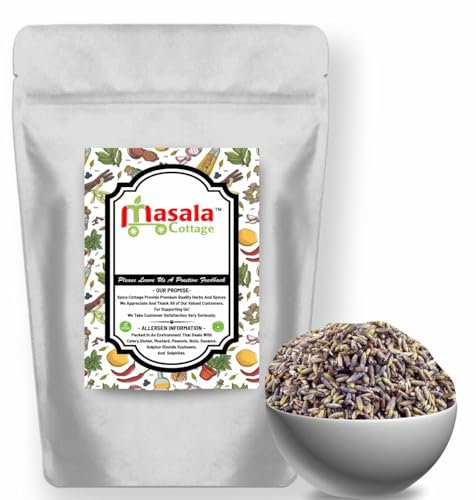 Lavender Flowers Dried Loose Fresh Natural Genuine Scent Pot Pourri Premium Quality by Masala Cottage® 25g-1.9kg (25, Grams)