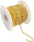 parallelower 10m Goldkette Kettenverlängerung Gold Vergoldet Schmuckkette Kette Gold für DIY Schmuck Halskette Ohrringe Armband Verlängerungen Zubehör
