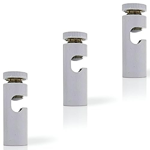 DC VOLTAGE Ceiling Cable Mount Hook Pack for Swag Pendant and Chandelier Lighting Minimalist Cord Keeper Swag Hook for Ceiling and Wall Modern Ceiling Hooks for Swag Light Easy Fit (Pack 3)