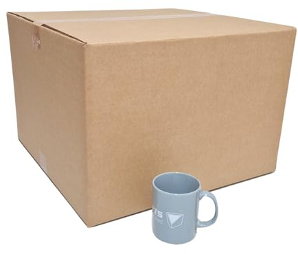 W.E. Roberts Large Postal Strong Double Wall Cardboard Brown Shipping Boxes - Durable Storage and Packing Boxes for Moving Shipping and Organizing (Pack of 15 Boxes) (45.7cm x 45.7cm x 30.5cm)