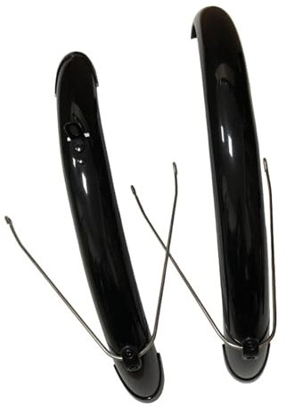 Harilla Kotflügel-Schmutzfänger für Falträder, für 20-Zoll-Räder, Schwarze Faltbare Fahrrad-Schmutzfänger, Schutzblech-Set für vorne und hinten, einfache, Style A