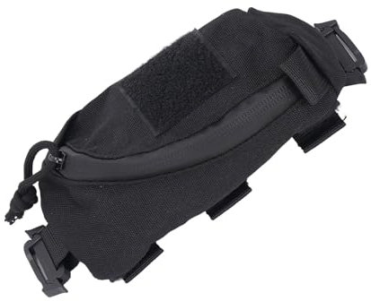 Rucksack-Handytasche, Riemen-Zubehörtasche, Multifunktionale wasserdichte Befestigung für Outdoor-Sportwanderungen, mit Viel Platz und Schnellem Befestigungsdesign (Black)