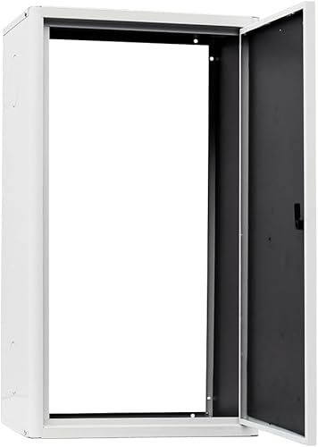 Copricaldaia Coibentato da Esterno e Interno in Lamiera Preverniciata Bianco-Grigio SP. 6/10 – Dimensioni 100x55x33cm - Con Kit di Montaggio, QR code Istruzioni e Pellicola Protettiva – con Chiave