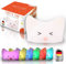 MegaLight LED Nachtlicht Kinder | Nachtlicht Baby ohne verschluckbare Kleinteile | Stilllicht dimmbar RGB Mehrfarben Soundeffekt| Nachtlampe Kinderzimmer Touch USB | Catty Cat
