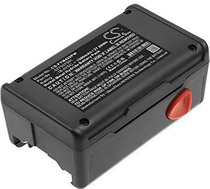 Gmmhhs - Replacement Battery for Flymo Contour Cordless XT, Easicut 420, Easicut 500, FSS300LI40V, SimpliStore 300, 300 Li 40V Push, P/N: 577507001, CCT250-3 1500mAh/18.0V