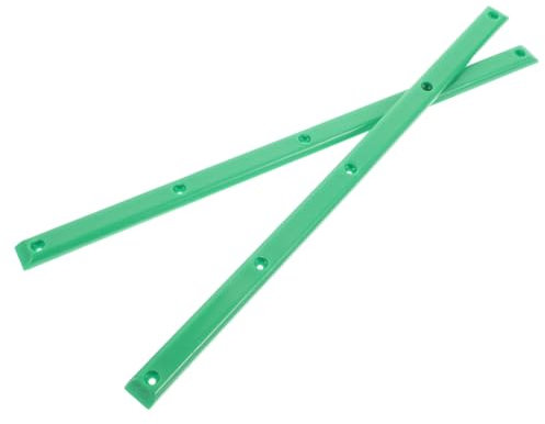 BELLIFFY Verschleißfeste Skateboard Schienen 2 Stücke Kunststoff Schienenschutz für Skateboard Einfache Installation Robust und Langlebig für Schutz