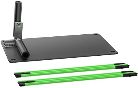 WishDirect Supporto per bastone da golf con 2 bastoni pieghevoli, angolo regolabile per l'oscillazione del golf, aiuto per mirare a mettere l'altalena