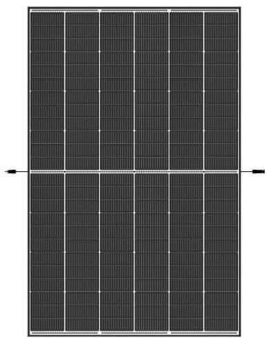 Trina Solar Solarmodul Vertex S+ 460 W Black Frame – N‑Typ i‑TOPCon Solarmodul, Glas‑Glas