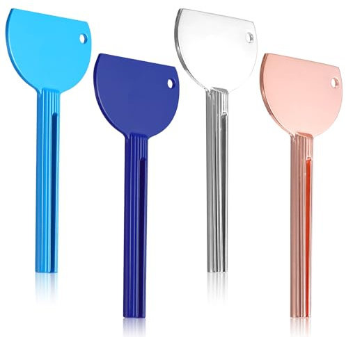 TIESOME Edelstahl 4 Stücke Tubenquetscher für Zahnpasta, Robust für Küche | Edelstahl, Metall für Zahnpasta, Haarfärbemittel, Kosmetik und Salben, Robust, Langlebig & Rostbeständig