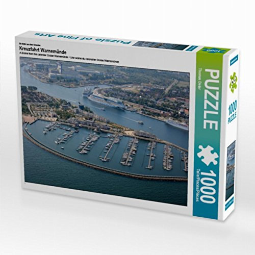 CALVENDO Puzzle EIN Motiv aus dem Kalender Kreuzfahrt Warnemünde 1000 Teile Puzzle quer | Lege-Größe cm Foto-Puzzle für glückliche Stunden