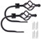 EGOERA Curtain Holdbacks, Crown Design Curtain Drapery Holdbacks Tieback, Curtain U Metal Hooks Holder, Black