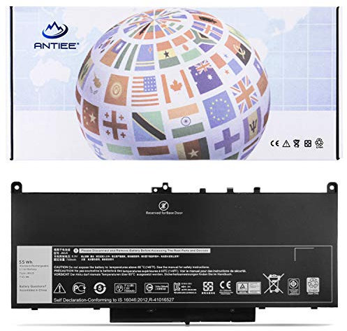 ANTIEE J60J5 Laptop Akku Kompatibel mit Dell Latitude E7270 E7470 Series Notebook R1V85 451-BBSX 451-BBSY 451-BBSU 242WD 1W2Y2 MC34Y GG4FM WYWJ2 7.6V 55WH