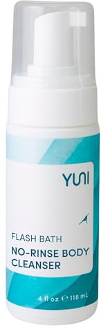 YUNI Beauty Gel Doccia Senza Acqua (110ml) - Bagno Schiuma Senza Risciacquo e Soluzione per il Lavaggio del Corpo, Elimina Istantaneamente il Sudore, Essenziali per il Viaggio - Senza Parabeni, Vegano