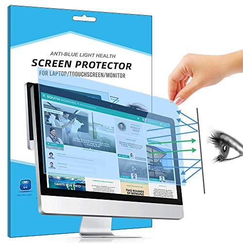 FiiMoo Removable 18.5 inch Laptop Anti Blue Screen Protector, Anti Glare Filter Film Eye Protection Blue Light Blocking Screen Protector for 18.5 Monitor Display 16:9
