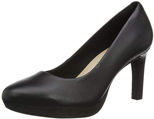Clarks Women's Ambyr Joy Pump, Black Black Leather, 6 UK