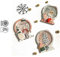 YunTrip Stanzformen für Kartenherstellung, Weihnachtskugel, Schneeflocke, Metall, Stanzschablone für DIY Scrapbooking, Album, Prägung, Foto, Basteln, Papier, Karten, dekorative Weihnachtsgeschenke