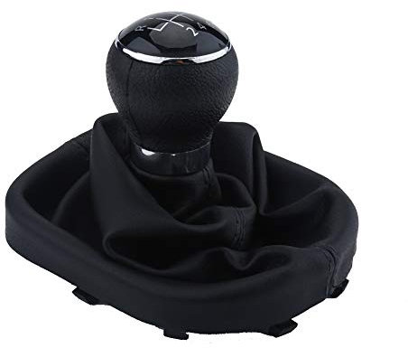 aqxreight - 6-Gang-Schaltknauf für Schalthebel-Schalthebel-Boot-Kit für 2003-2010 II 2 MK2